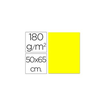 Cartulina Liderpapel 50x65 Cm 180g/m2 Amarillo Limon 125 Unidades