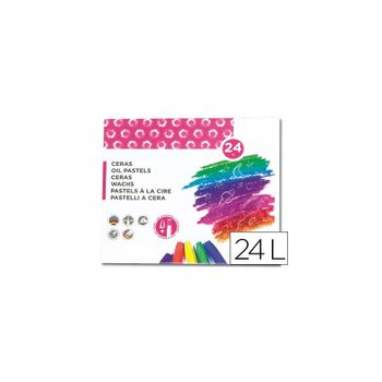 Lapices Cera Blanda Liderpapel -caja De 24 Colores