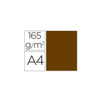Papel Color Liderpapel A4 165g / M2 Marron Pergamino Paquete De 9
