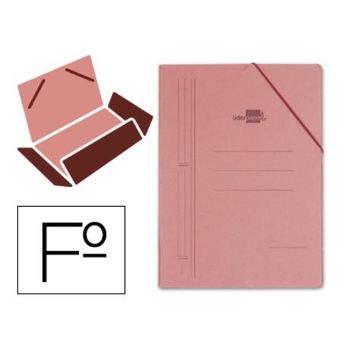 MATERIAL DE OFICINA BARATO  CARPETA PLANOS LIDERPAPEL A3 CARTON GOFRADO N  12 ROJO