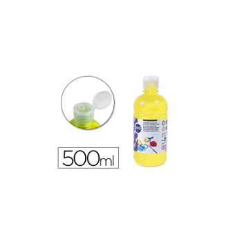 Tempera Liquida Liderpapel Escolar 500 Ml Amarillo