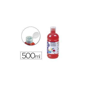 Tempera Liquida Liderpapel Escolar 500 Ml Rojo