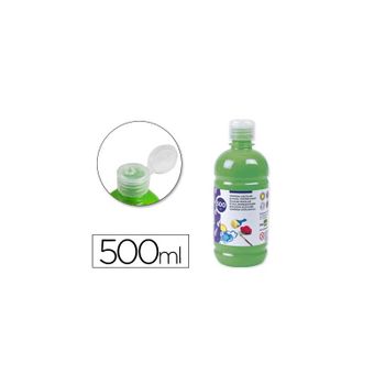 Tempera Liquida Liderpapel Escolar 500 Ml Verde