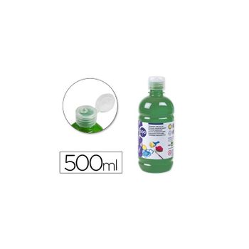 Tempera Liquida Liderpapel Escolar 500 Ml Verde Oscuro