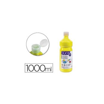 Tempera Liquida Liderpapel Escolar 1000 Ml Amarillo