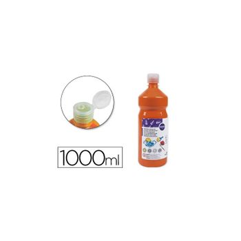 Tempera Liquida Liderpapel Escolar 1000 Ml Naranja