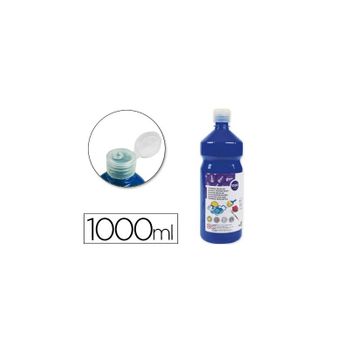 Tempera Liquida Liderpapel Escolar 1000 Ml Azul Marino