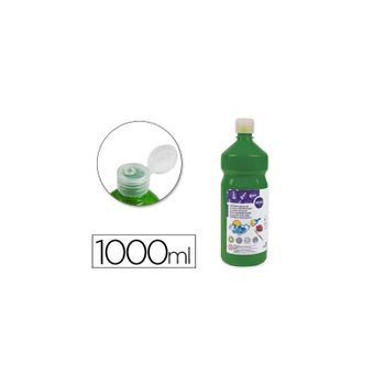 Tempera Liquida Liderpapel Escolar 1000 Ml Verde Oscuro