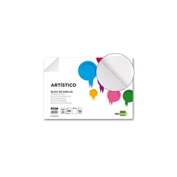 Bloc dibujo Liderpapel artistico espiral 230x325mm 20 hojas 180 g