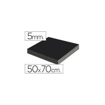 Carton pluma liderpapel negro doble cara 50x70 cm espesor 5 mm