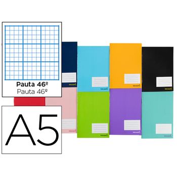 Libreta Liderpapel Smart A5 32 Hojas 60 G/m2 Rayado Nº 46 Colores Surtidos