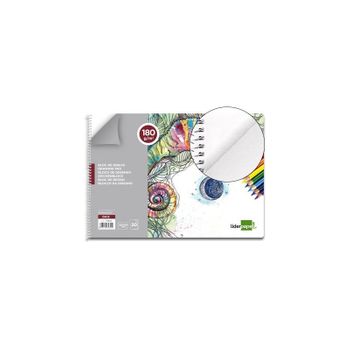 BLOC DIBUJO LIDERPAPEL ESBOZOS ESPIRAL A5 148X210MM 100 HOJAS 90G/M2 SIN  RECUADRO [F-2-4]. Bloc de dibujo. Librería Salesiana