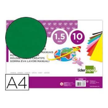 Pack 5 Laminas Goma Eva Adhesiva 40x60cm Blanco con Ofertas en Carrefour