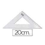 Escuadra Liderpapel 20 Cm Plastico Cristal (pack De 20)