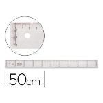 Regla Liderpapel 50 Cm Plastico Cristal (pack De 20)