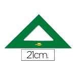 Escuadra Liderpapel 21 Cm Acrilico Verde (pack De 10)