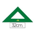 Escuadra Liderpapel 32 Cm Acrilico Verde (pack De 10)