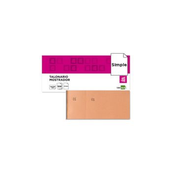 Talonario Liderpapel Mostrador 60x145 Mm Tl04 Naranja Con Matriz 20 Unidades