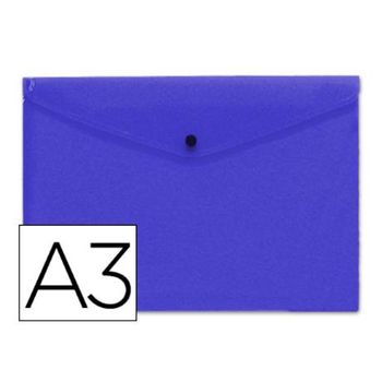 Carpeta Liderpapel Dossier Broche 44242 Polipropileno Din A3 Azul Serie Fros