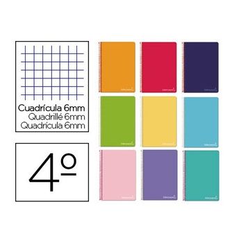 Cuaderno Espiral Liderpapel Cuarto Witty Tapa Dura 80h 75gr Cuadro 6mm Con Margen Colores Surtidos (pack De 10 Uds.)