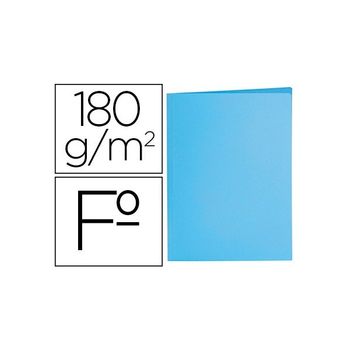 Subcarpeta Liderpapel Folio Azul Pastel 180g/m2 (pack De 50 Uds.)