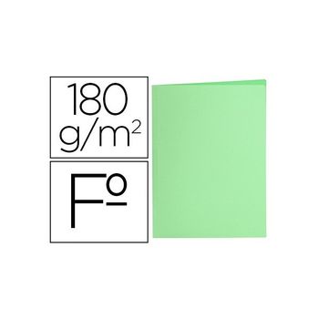 Subcarpeta Liderpapel Folio Verde Pastel 180g/m2 (pack De 50 Uds.)