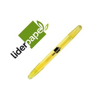 Marcador De Cera Gel Liderpapel Fluorescente Color Amarillo (pack De 12 Uds.)