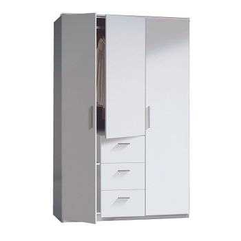 Comprar Armario Ropero 3 Puertas Abatibles + 2 Cajones · Meka