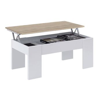 Mesa De Centro Elevable Low Cost 100 X 45–56 X 50 Cm