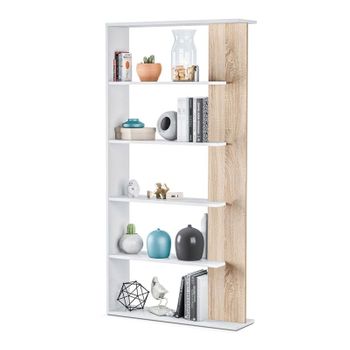 Estantería Librería Bolonia Color Blanco Brillo 12 Huecos, Para Salón,  Comedor O Despacho, 80 Cm (ancho) 25 Cm (profundo) 192 Cm (altura) con  Ofertas en Carrefour