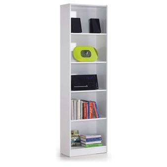 Librería I-joy Color Blanco Baldas Despacho Estudio Habitación Juvenil 180x52x25 Cm con Ofertas en Carrefour | Ofertas Online