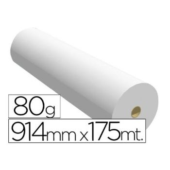 Papel Reprografia Para Plotter 914mmx175mt 80gr