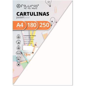 Cartulinas grandes 50x65 colores vivos, unicolor naranja 25u