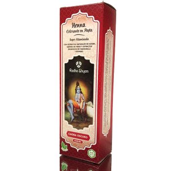 Henna Pasta Super Caoba Oscuro 200 Ml Radhe