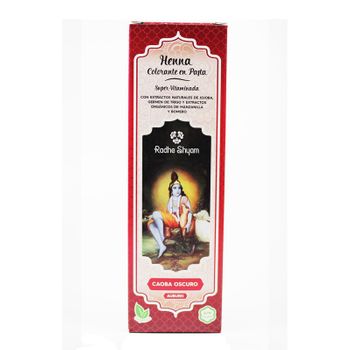 Henna Caoba Oscuro Pasta 200g Radhe Shyam