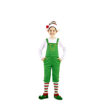 Disfraz De Elfo Verde Con Gorro Para Niños