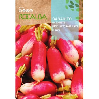 Rocalba Semilla Rabanito M/. Largo Rojo P.blanca 500g