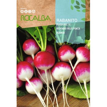 Rocalba Semilla Rabanito Redondo Rojo P. Blanca 100g