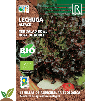 Sobre De Semillas Lechuga Red Salad Hoja De Roble Eco