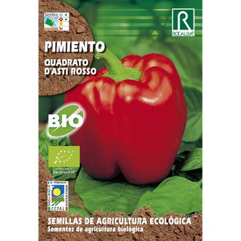 Semillas Ecológicas De Pimiento Quadrato D'asti Rosso