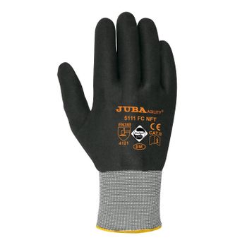 Guante Nylon Nitrilo Foam Nft Agility Negro 7