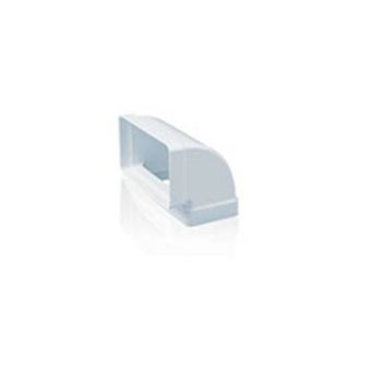 Codo Rectangular Vertical 90º Tubo Extraccion Pvc Gonal 110 X 55 Mm