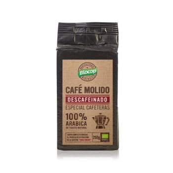 Cafe Molido Arabica Descafeinado Bio 250g Biocop