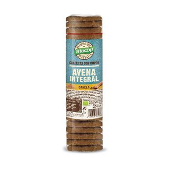 Galleta Copos Avena Integral Canela Bio 250g Biocop