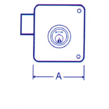 Cerradura Sobrep Pint Dcha - Mcm - 2524p - 100 D..