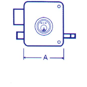 Cerradura Sobrep Pint Dcha - Mcm - 2525/p - 100 D..