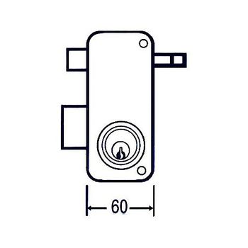 Cerradura Sobreponer 2556 Ap 60 Dr Mcm