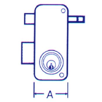 Cerradura Sobreponer Izda - Mcm - 2556-apr - 60 I..