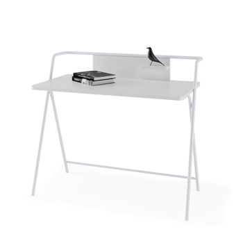 Mesa Escritorio Oficina Estructura Metálica Negra 75x160x80cm Blanco  Ofilike con Ofertas en Carrefour