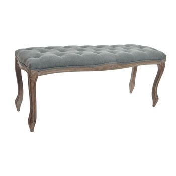 Banqueta Dkd Home Decor Gris (110 X 37 X 48 Cm)